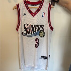 Adidas Sixers White Basketball Jersey
